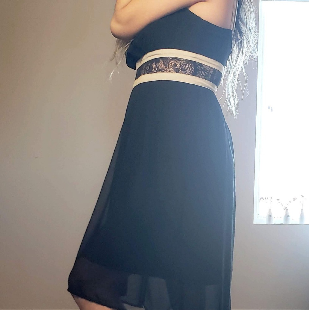 Black lace dress
